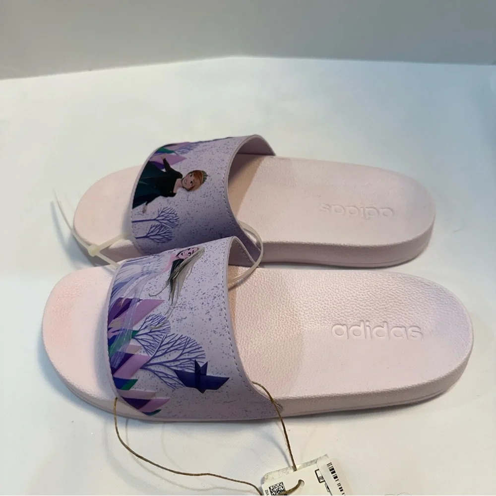 Girls Frozen Adidas Slides